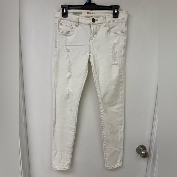 KUT Distressed Skinny Jeans Size 4 - Picture 1 of 6